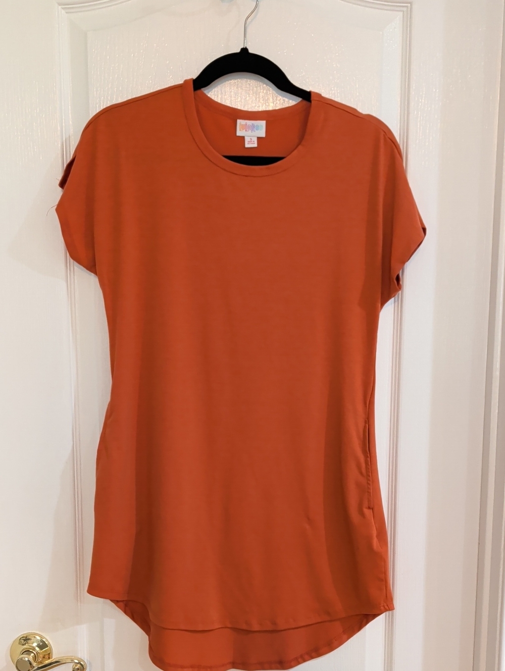 LuLaRoe Rust Orange Short Sleeve Dress